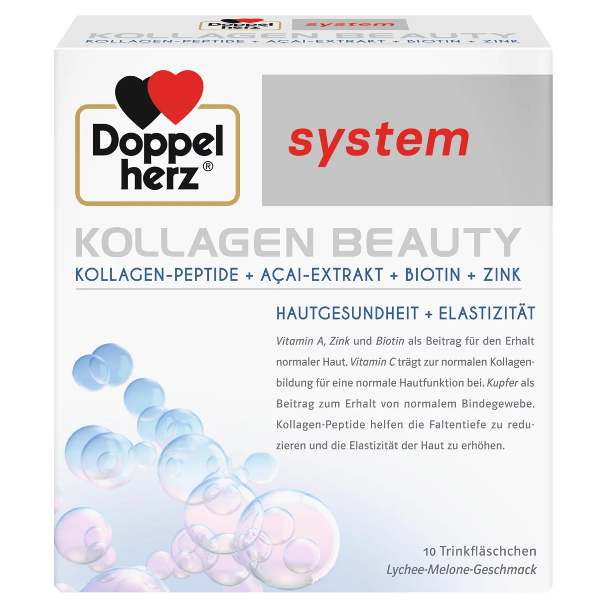 Abbildung der Produktverpackung Doppelherz system KOLLAGEN BEAUTY Frontansicht